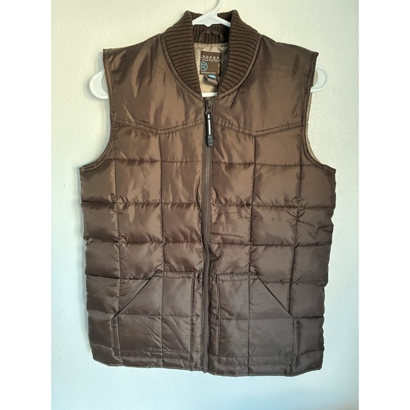 Roper Other - Roper Range Gear Puffer Vest Youth Boy Large Brown Cowboy Rancher Cattleman
